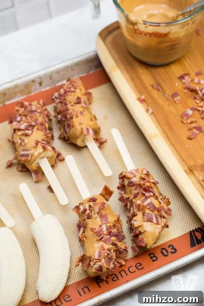 Elvis-Inspired Banana-Peanut Butter Challah French Toast 3 Elvis-Style Frozen Bananas take the classic Elvis sandwich (peanut butter, banana + bacon) to a new level! This easy 3 ingredient frozen dessert is fit for The King! #BaconMonth