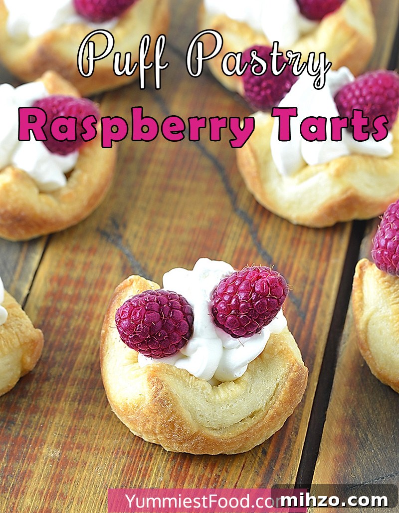 Puff Pastry Raspberry Tarts