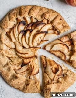 Salted caramel apple galette