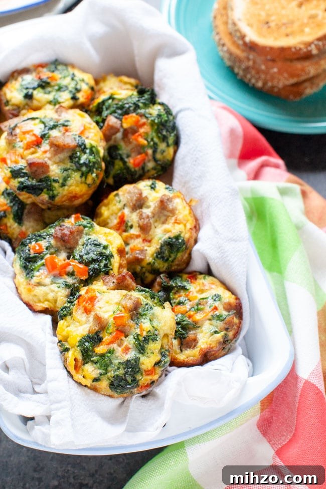 Five Ingredient Breakfast Egg Cups from thelittlekitchen.net Five Ingredient Breakfast Egg Cups from thelittlekitchen.net