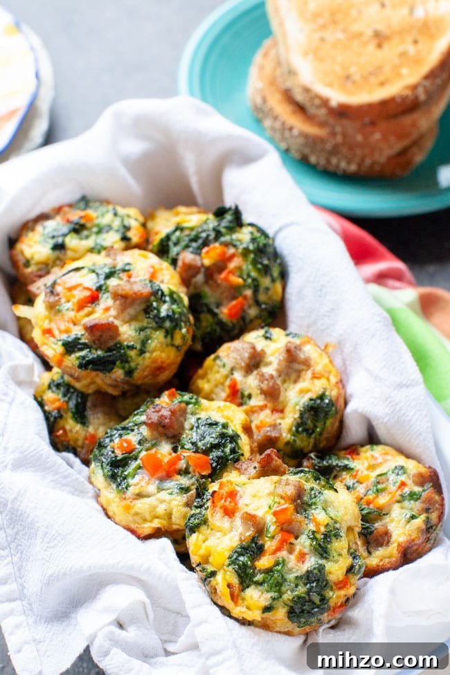 Five Ingredient Breakfast Egg Cups from thelittlekitchen.net Five Ingredient Breakfast Egg Cups from thelittlekitchen.net