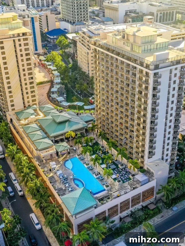 Embassy Suites Hilton Waikiki Beach Walk – Ocean-View Suites & Amenities 2 The Embassy Suites by Hilton Waikiki Beach Walk resort property.