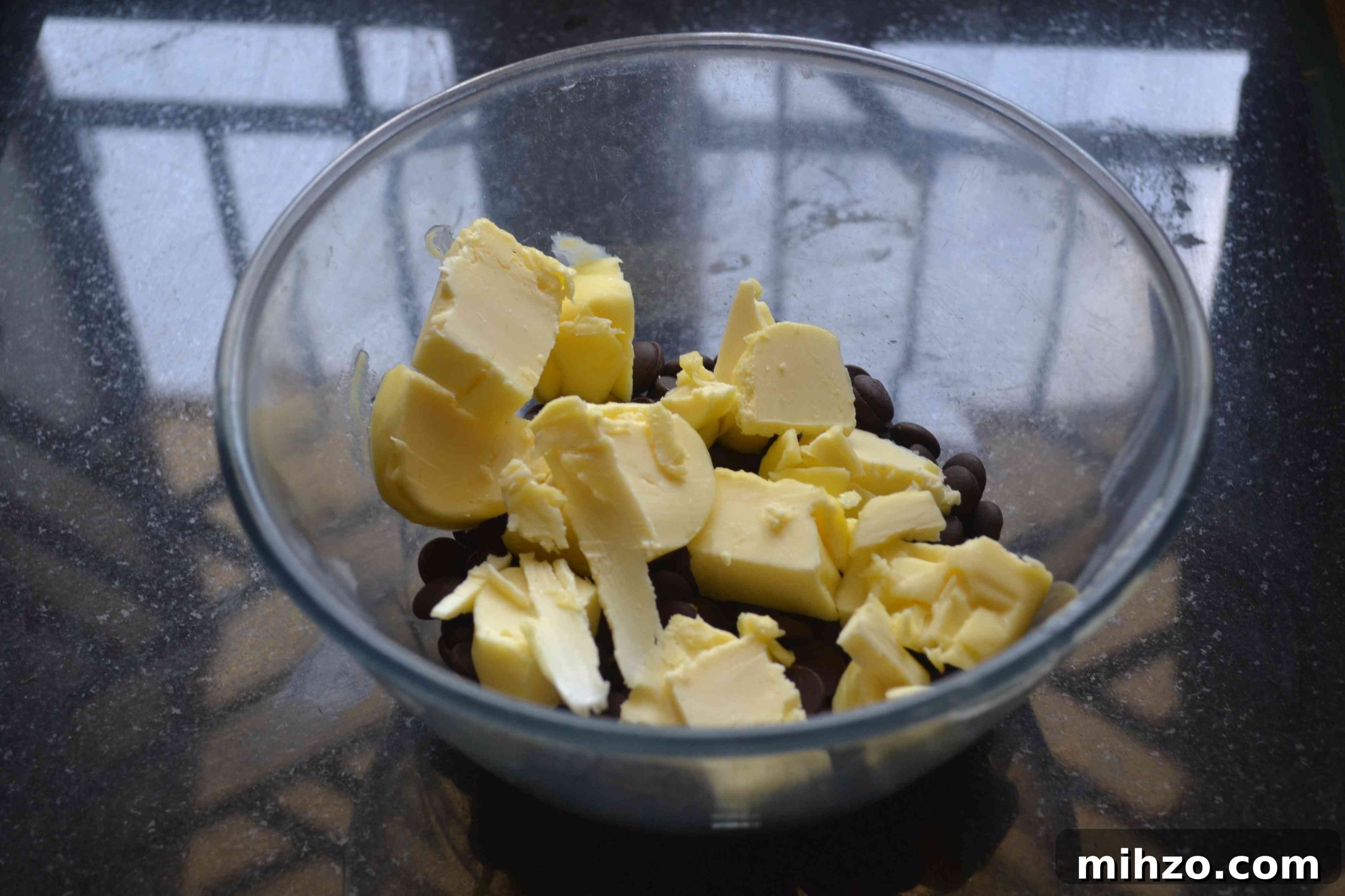 Brownie squares on a plate