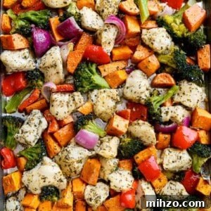 Roasted Chicken with Maple-Glazed Sweet Potatoes 13 Garlic Herb Chicken and Sweet Potato Sheet Pan