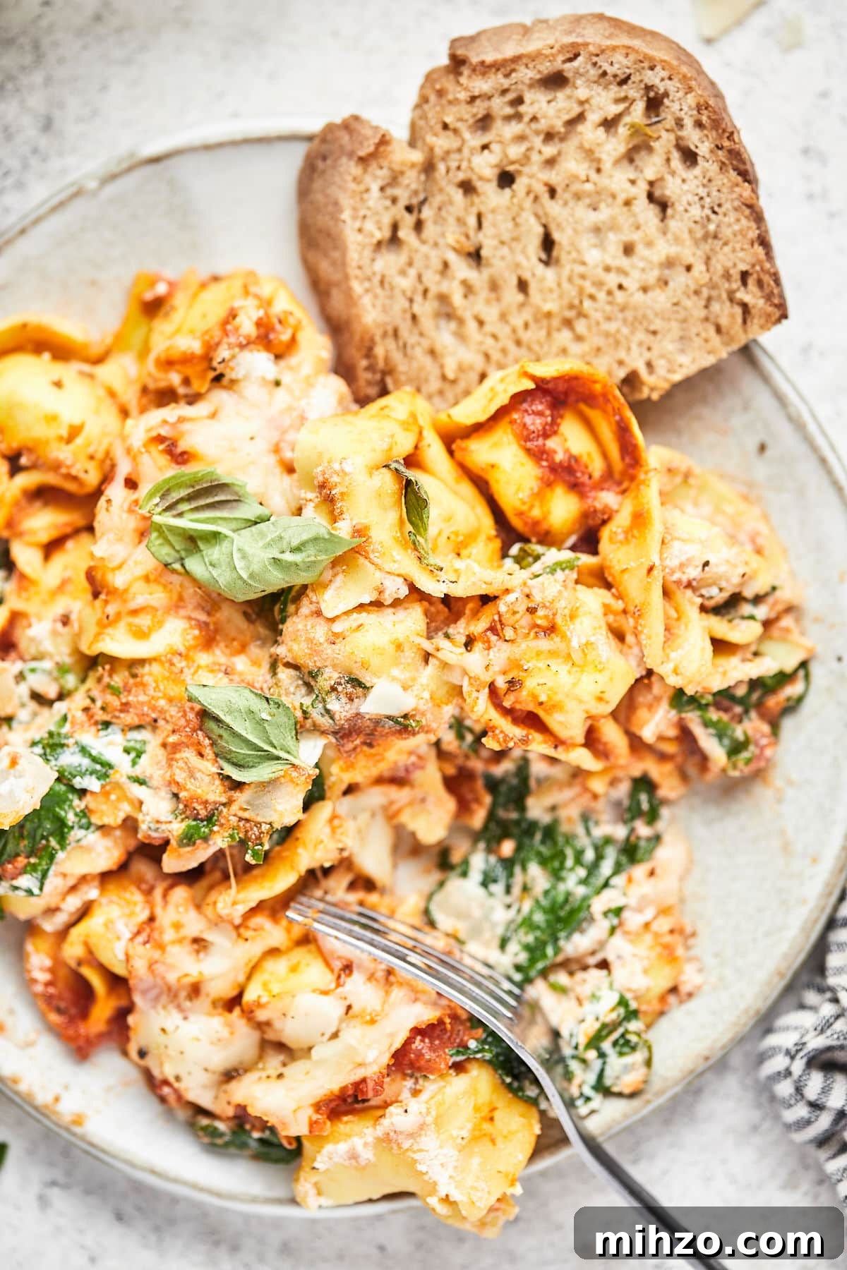 Lighter Baked Tortellini with Creamy Tomato Sauce 4 img 353 3