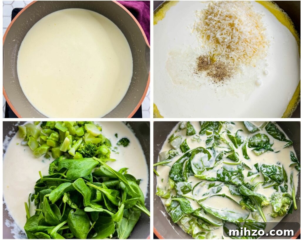 Lemon Garlic Chicken Pasta with Creamy Parmesan Sauce 10 creamy lemon garlic chicken cream sauce in a pan
