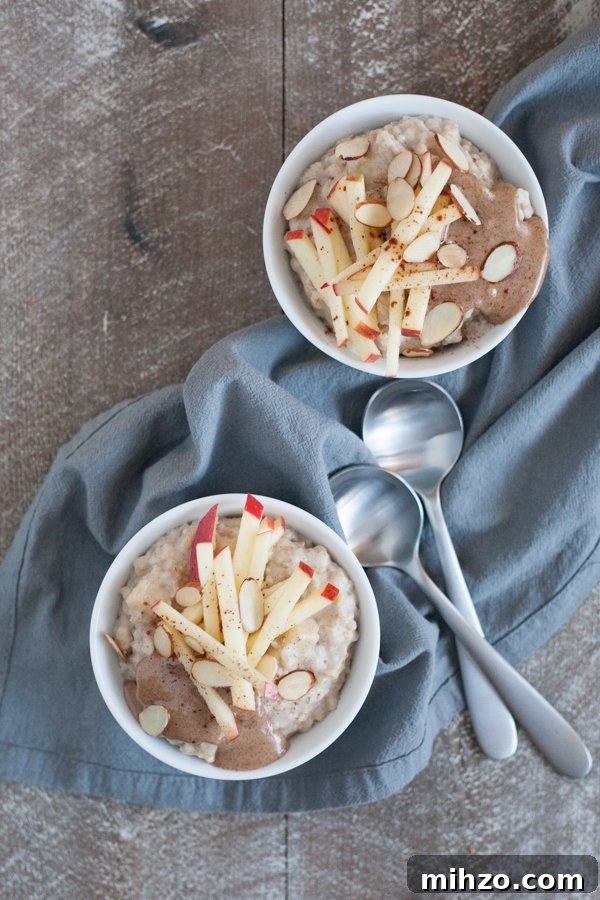 Kristen from Bourbon and Honey on Meal Prep and Food Blogging 3 Slow Cooker Apple Cinnamon Steel Cut Oatmeal