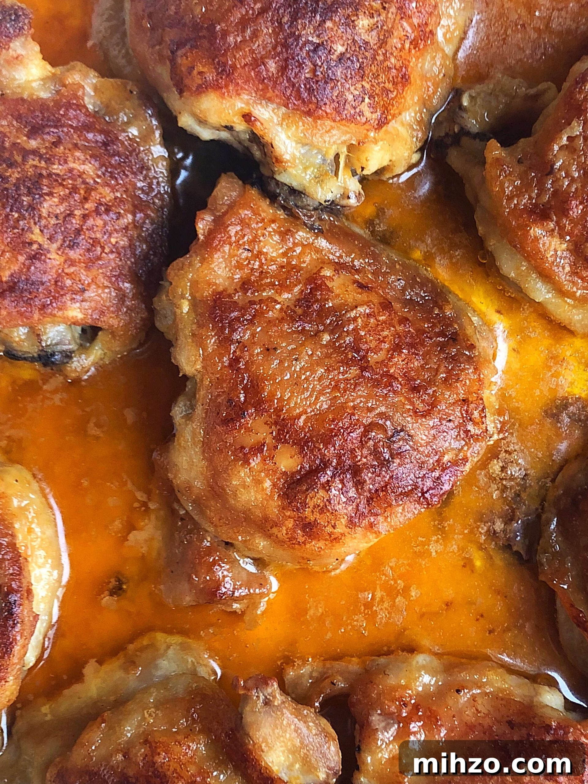 Crispy Buttered Buffalo Baked Chicken Thighs 3 When Finished, They Should Look Similar To This