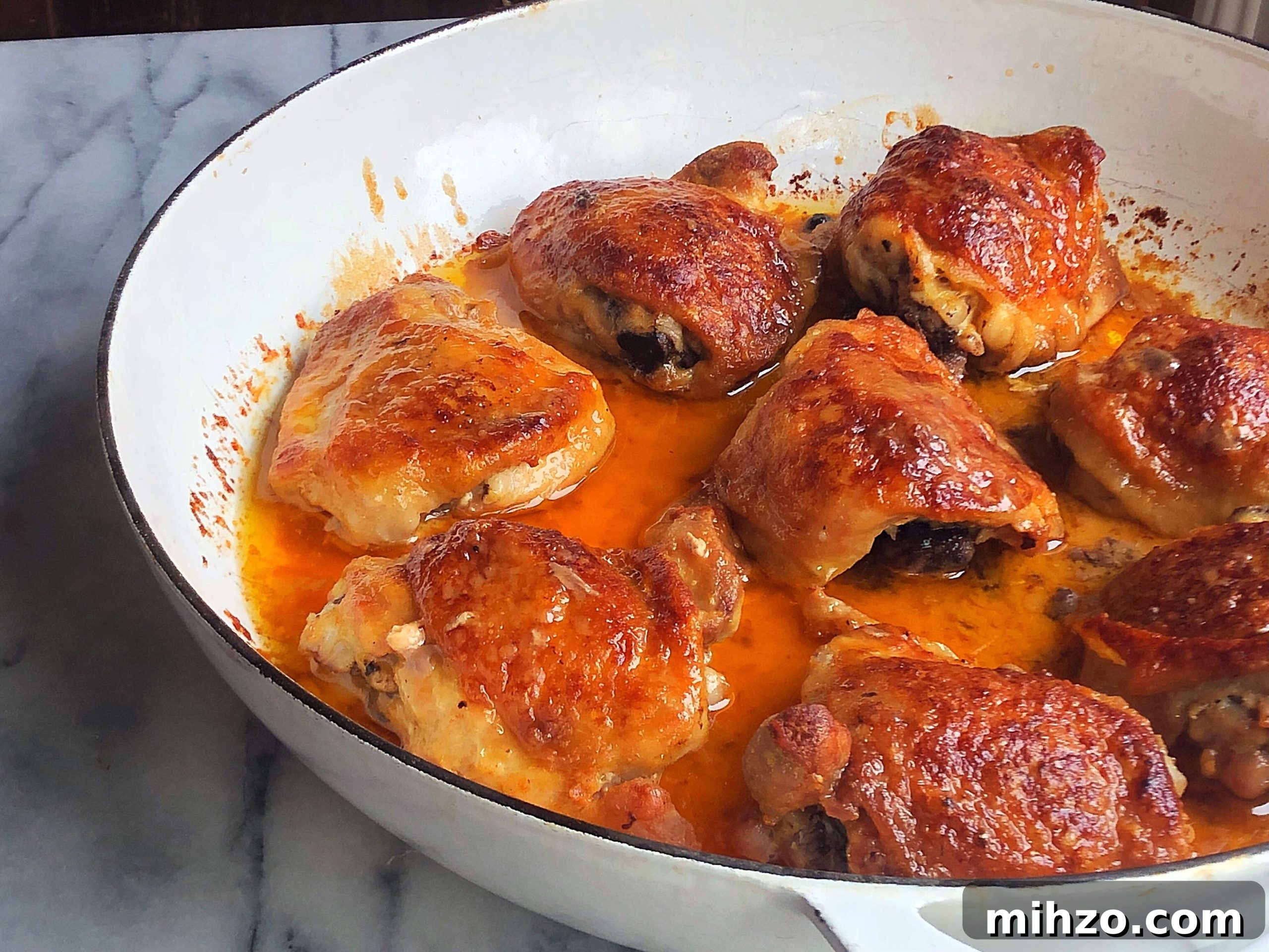 Crispy Buttered Buffalo Baked Chicken Thighs 4 Buffalo Bake Chicken Thighs Finished and Ready to Serve!
