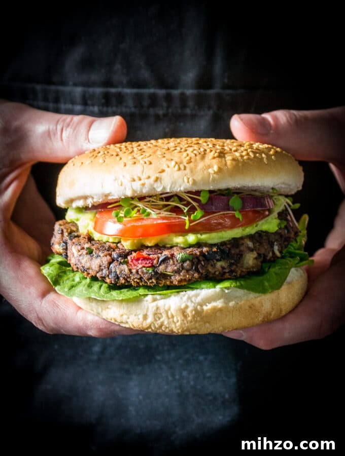 Spicy Marmite & Chilli Bean Burger Recipe 9 Black Bean Burger