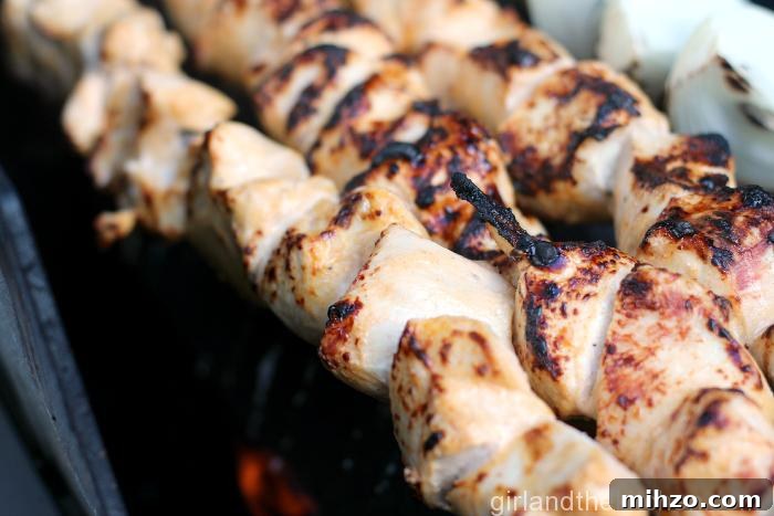 Persian Chicken Kebab Recipe: Juicy Saffron & Yogurt Marinade 8 A delicious and healthy yogurt marinated chicken kebab that comes together quickly and effortlessly, ideal for your summer BBQ and outings!