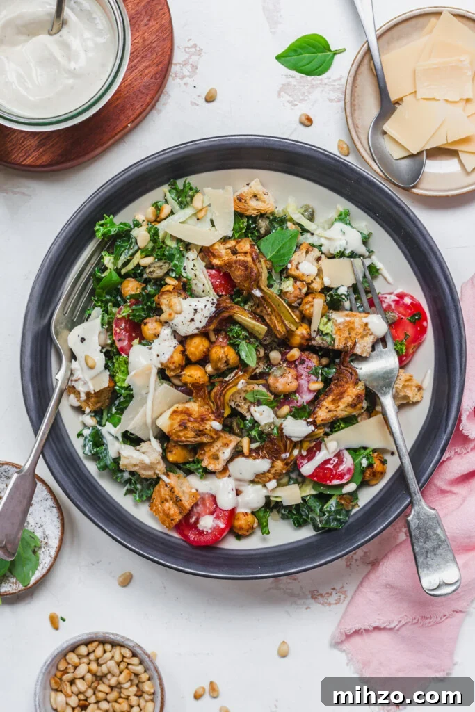 65 Plant-Based Recipes to Try for Veganuary and Year-Round Meals 12 Grilled Artichoke Vegan Caesar Salad
