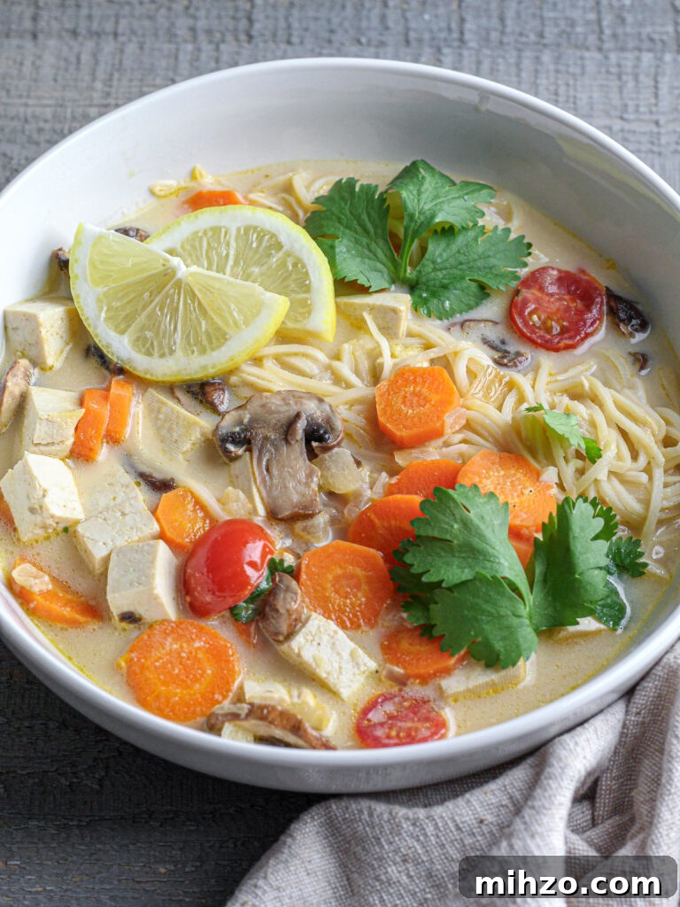65 Plant-Based Recipes to Try for Veganuary and Year-Round Meals 21 Ginger Tofu Noodle Soup