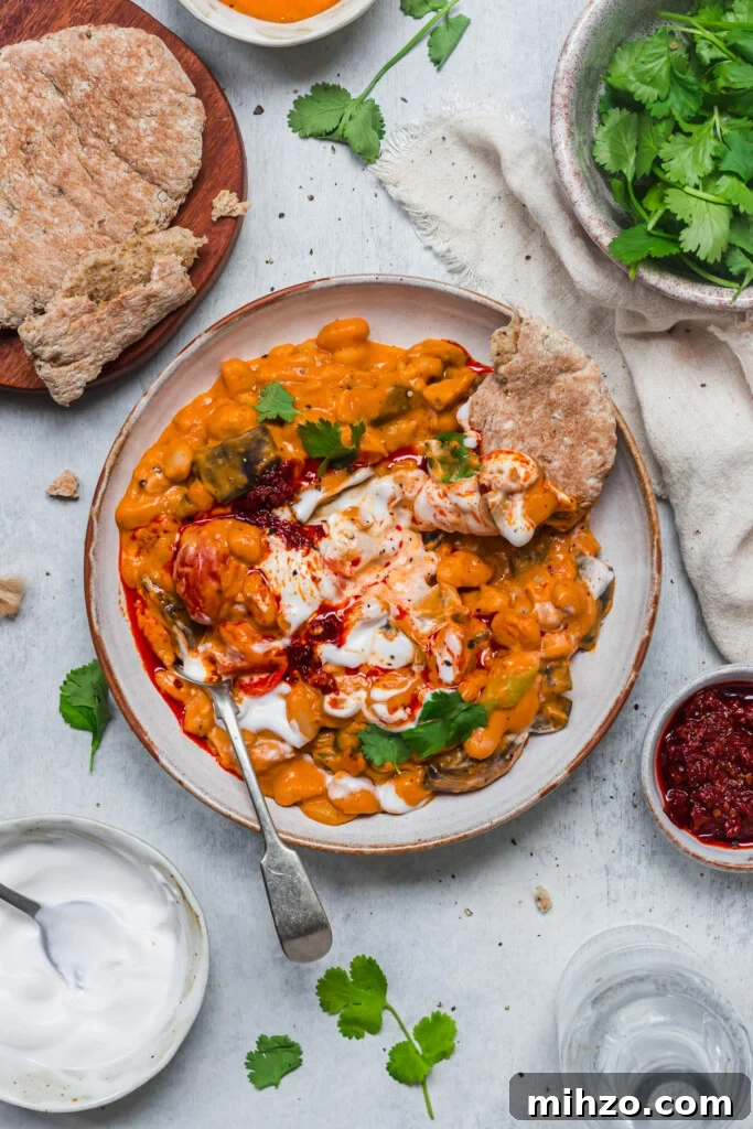 65 Plant-Based Recipes to Try for Veganuary and Year-Round Meals 31 Creamy Harissa Aubergine Beans