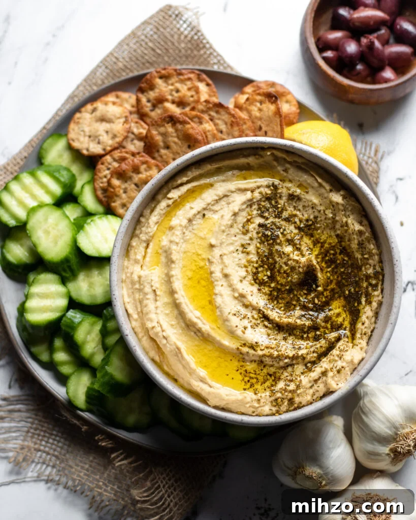 65 Plant-Based Recipes to Try for Veganuary and Year-Round Meals 5 Creamy Roasted Garlic Hummus