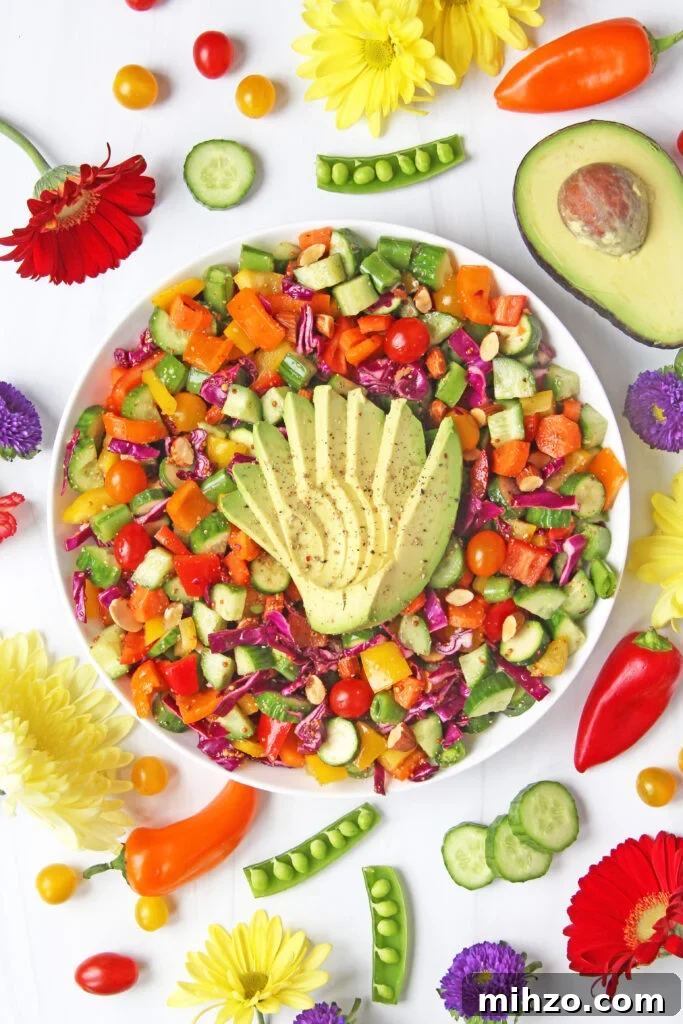 65 Plant-Based Recipes to Try for Veganuary and Year-Round Meals 8 Rainbow Vegan Chopped Salad
