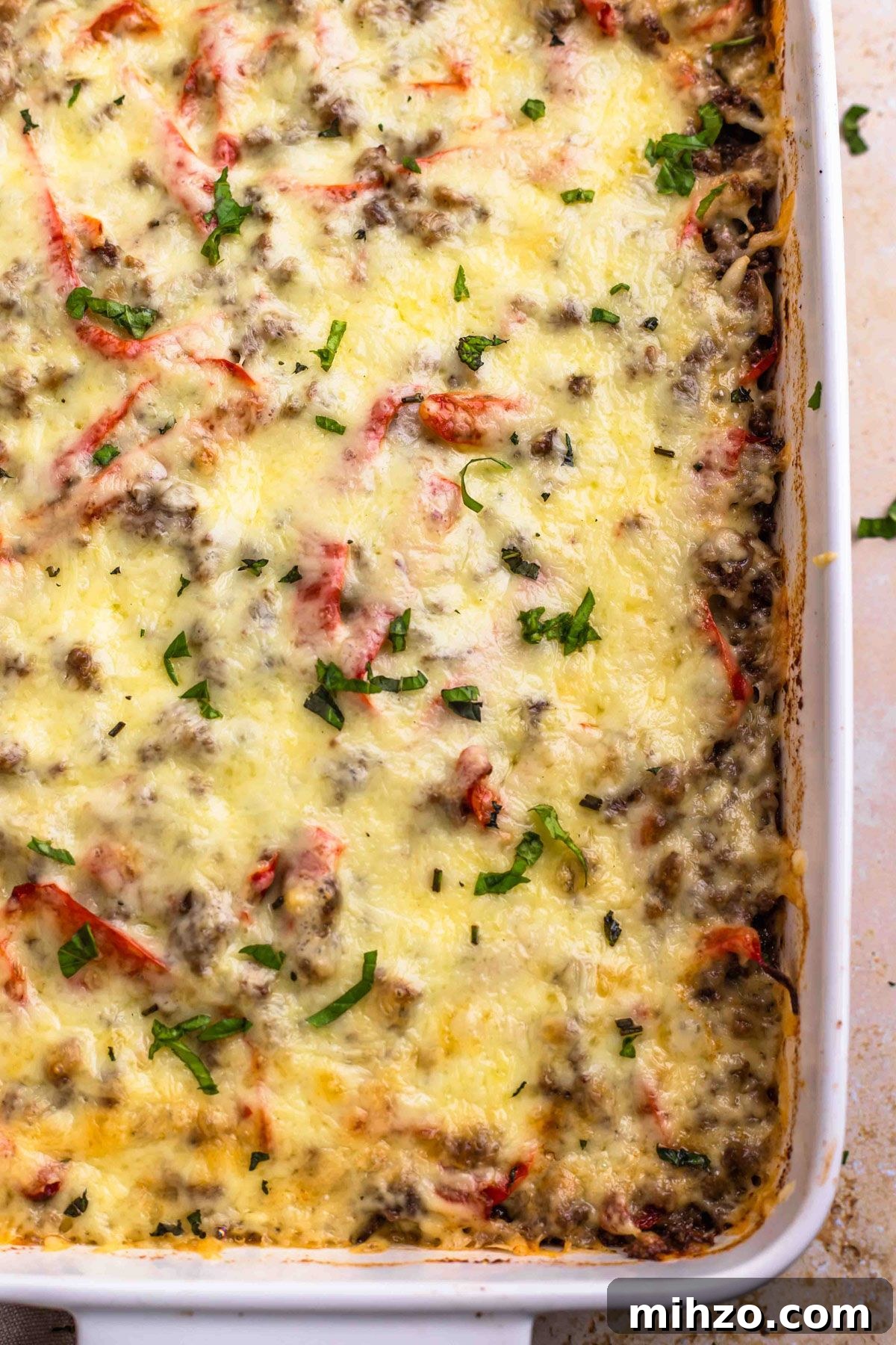 Keto Philly Cheesesteak Casserole with Melty Cheddar 10 Keto Cheesy Philly Casserole dinner