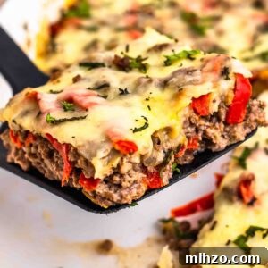 Keto Philly Cheesesteak Casserole with Melty Cheddar 12 Keto Cheesy Philly Casserole