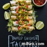 Baked Chicken Taquitos