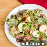 Creamy Red Potato, Bacon & Spinach Salad with Tangy Vinaigrette 5 img 4860 4