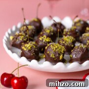 Chocolate Prune Cherry Bombs by Baking The Goods