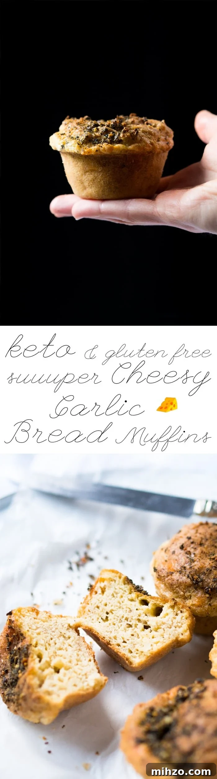 Cheesy Tender Garlic Bread Muffins — Gluten-Free Keto Recipe 2 Suuuper Cheesy Gluten Free & Keto Garlic Bread Muffins 🧀 #ketobread #lowcarbbread