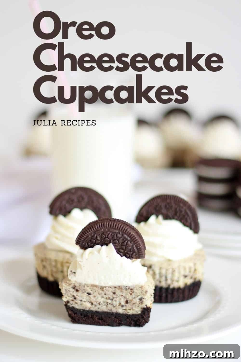 pin oreo cheesecake cupcakes