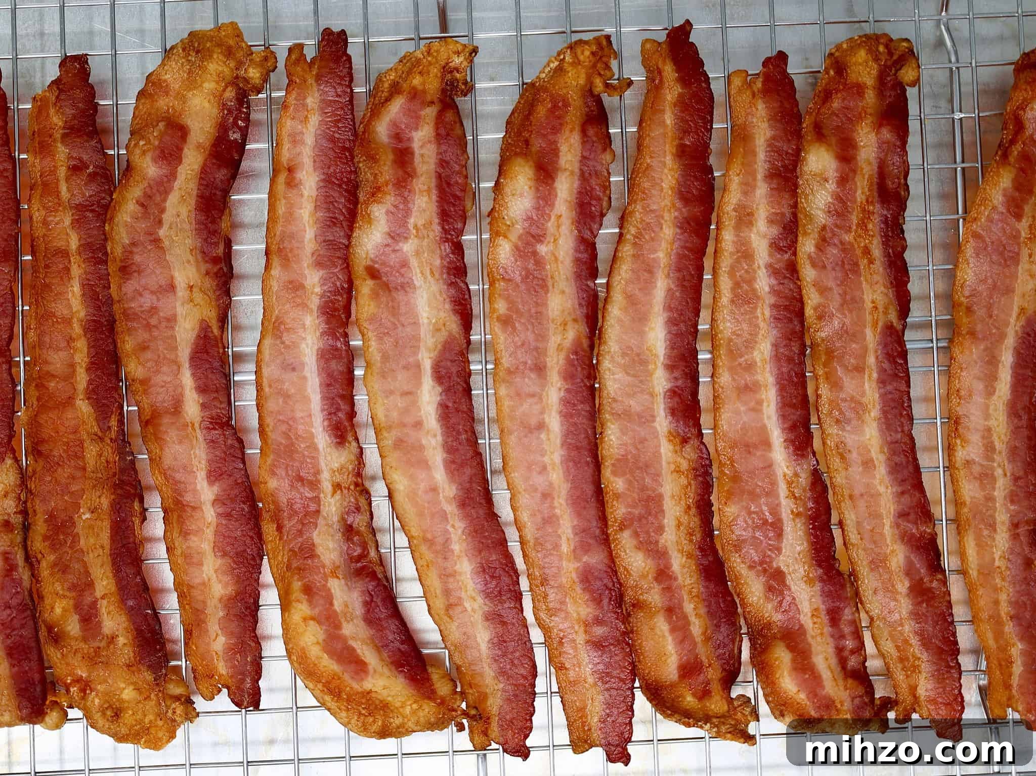How to Make Perfect Crispy Bacon in the Oven 6 bacon cooked in the oven