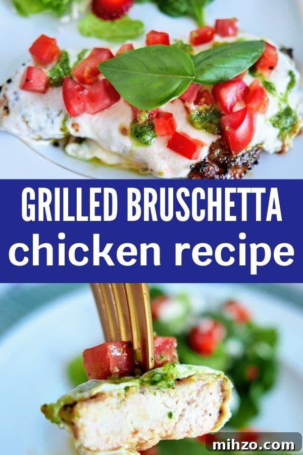 grilled chicken bruschetta