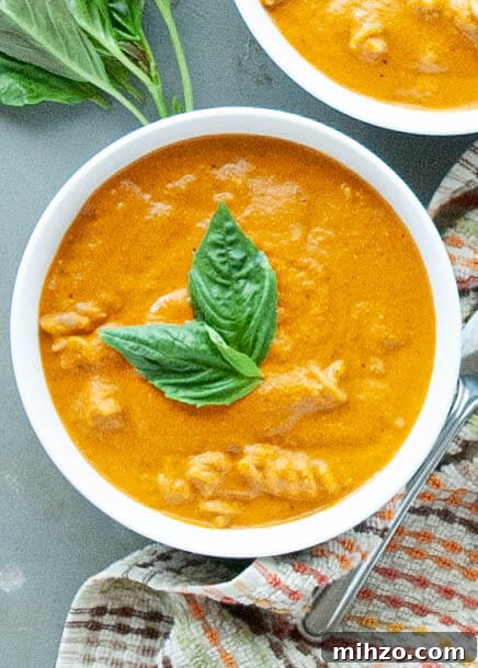 Creamy Dairy-Free Tomato Basil Soup (Vegan + Recipe Video) 3 dairy-free-tomato-basil-soup