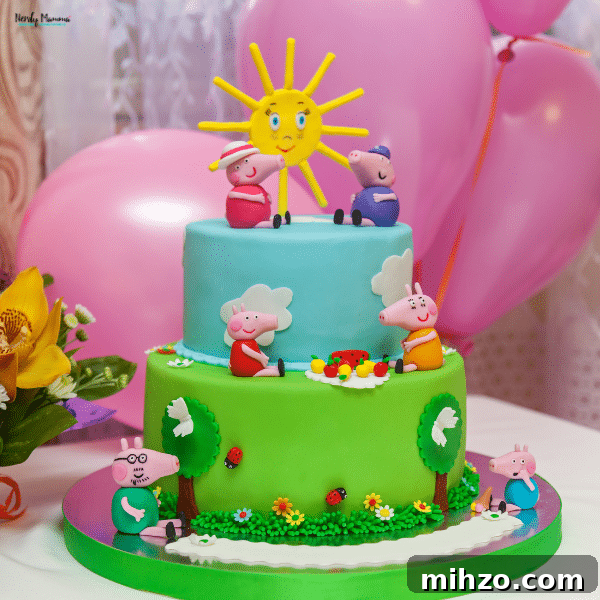 How to Order a Customized Dream Cake: Communicate Your Vision Clearly 2 An image of a Peppa Pig-themed cake.