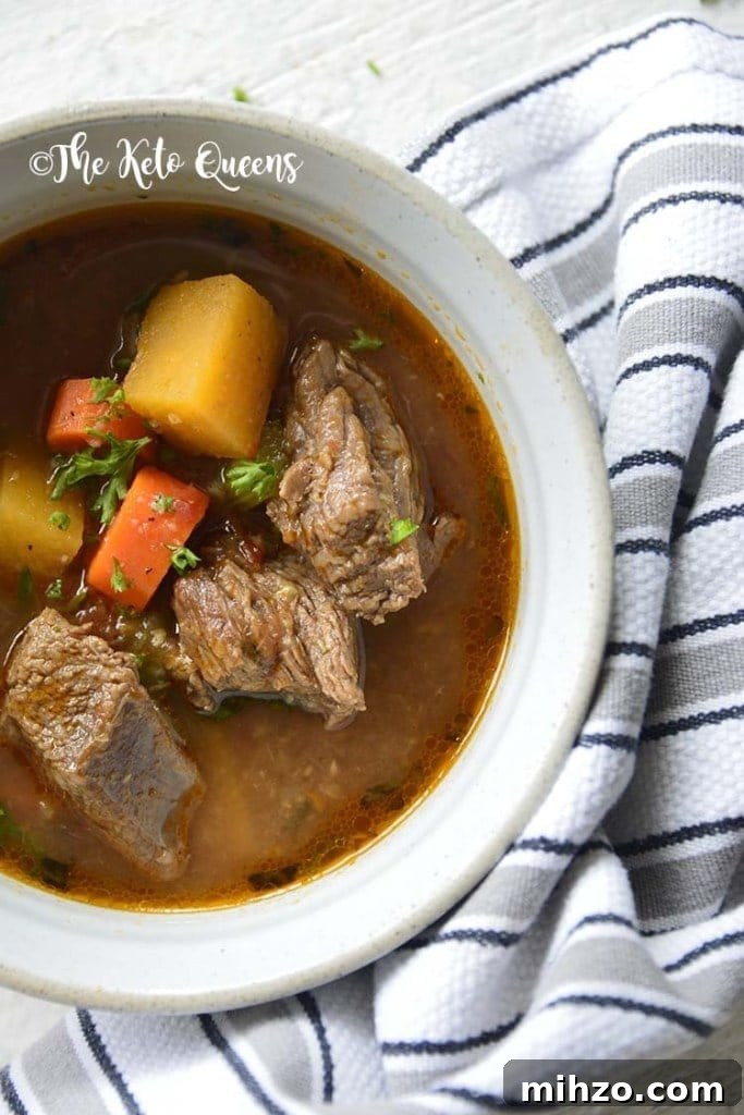 25 Nourishing Keto Recipes for Everyday Meal Planning 11 Beef Stew Crockpot Recipe