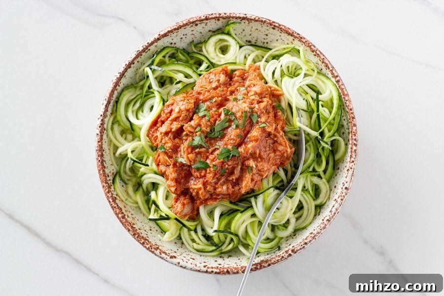 25 Nourishing Keto Recipes for Everyday Meal Planning 24 Zucchini Pasta With Tuna