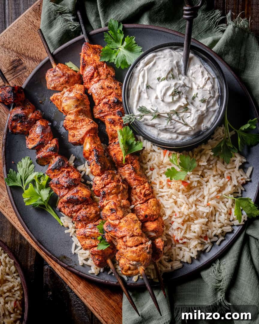 Citrus Achiote Chicken Skewers