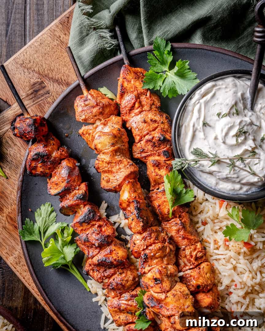Citrus Achiote Chicken Skewers