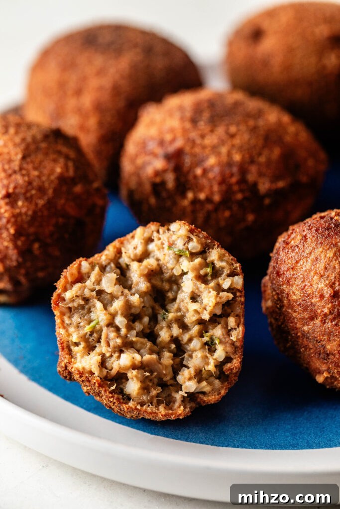 fried boudin balls on a plate