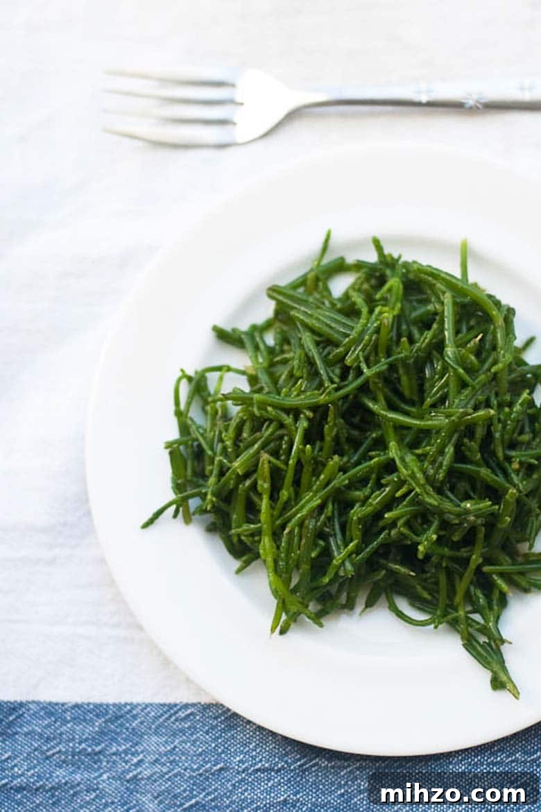 How to Cook Sea Beans (Samphire) — Simple Salicornia & Glasswort Recipe 5 Samphire Sea Beans Saltwort Glasswort Recipe