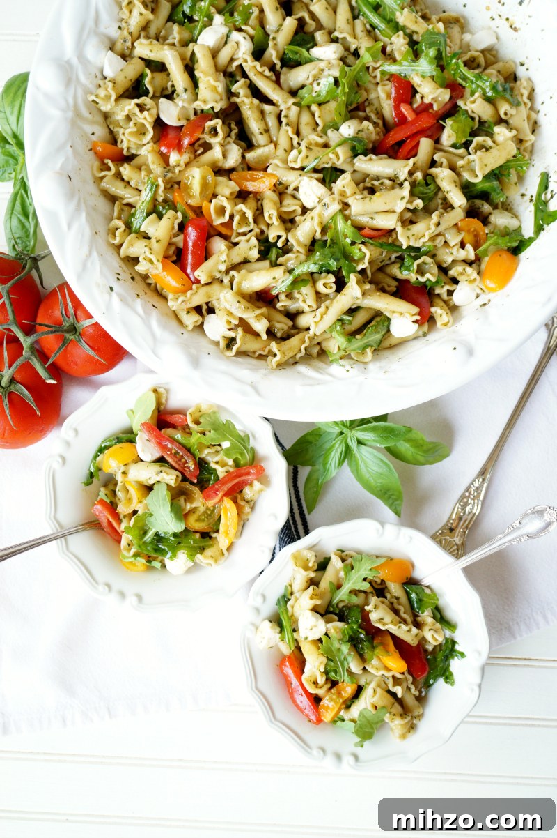 Tomato and Mozzarella Pesto Pasta Salad 6 tomato & mozzarella pesto pasta salad | The Baking Fairy