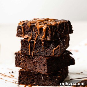 Fudgy Pumpkin Brownies with Warm Spice Flavor 16 closeup view of Pumpkin Brownies