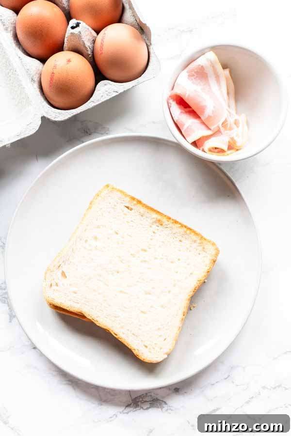 Crispy Bacon and Egg Toast Made in the Air Fryer 2 Ingredients Air Fryer egg toast and bacon