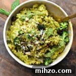 Creamy Vegan Oven Risotto with Basil Pesto 5 img 7422 5
