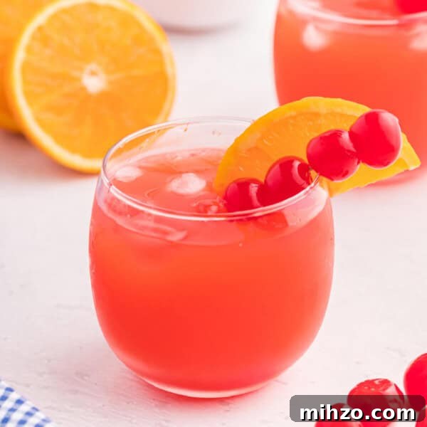 Toxic Waste Punch Recipe: How to Make a Neon Party Drink 21 shirley temple punch in glass