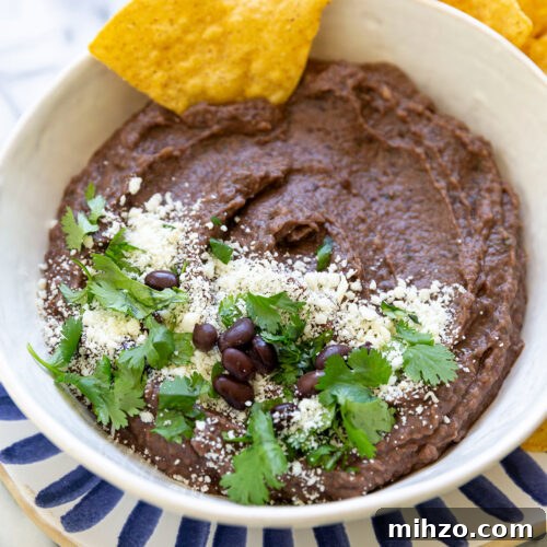 black bean dip