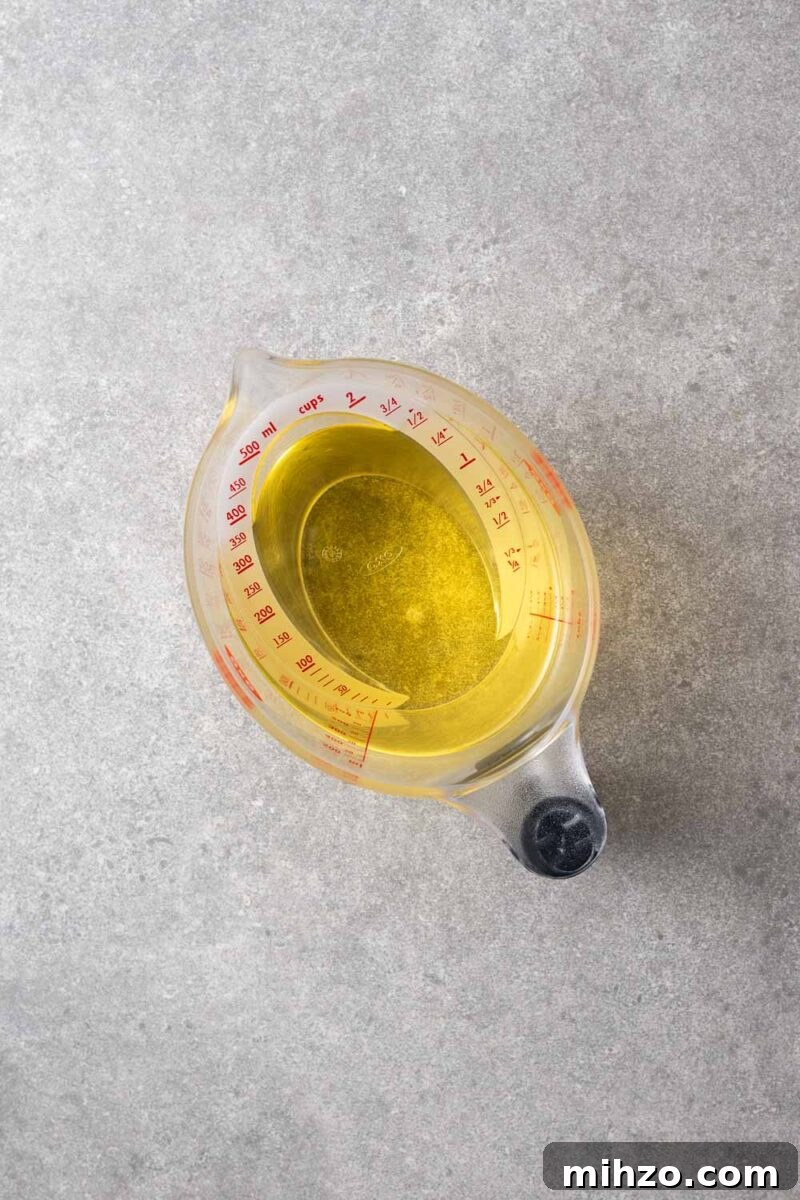 A jug with cooking oil.