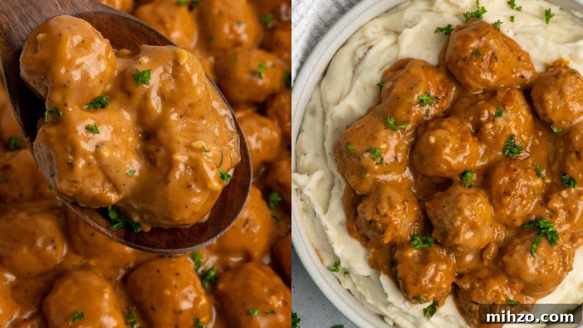 18 Mouthwatering Meatball Dinners to Enjoy Every Night 12 Crock pot meatballs and gravy