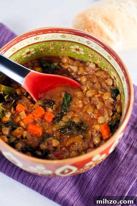 Spiced Merguez, Lentil & Kale Soup: Hearty North African Stew 2 Lentil-Merguez-Soup