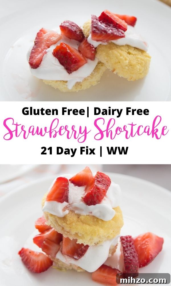 Strawberry Shortcake Recipe with Fresh Strawberries and Light Cream 11 Strawberry shortcake Pinterest collage
