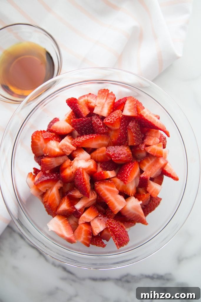 Strawberry Shortcake Recipe with Fresh Strawberries and Light Cream 5 Strawberry shortcake plated