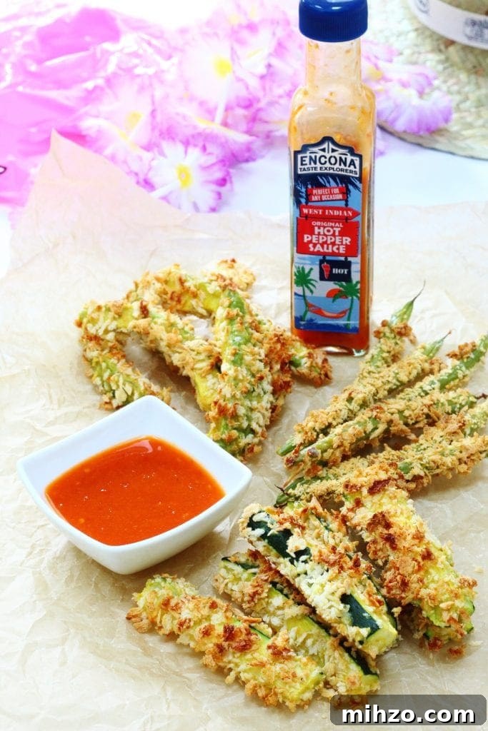 Crispy Caribbean-Spiced Veggie Fries That Keep You Coming Back 3 Vegetable fries for Caribbean Food Week. Avocado, green bean and zucchini fries