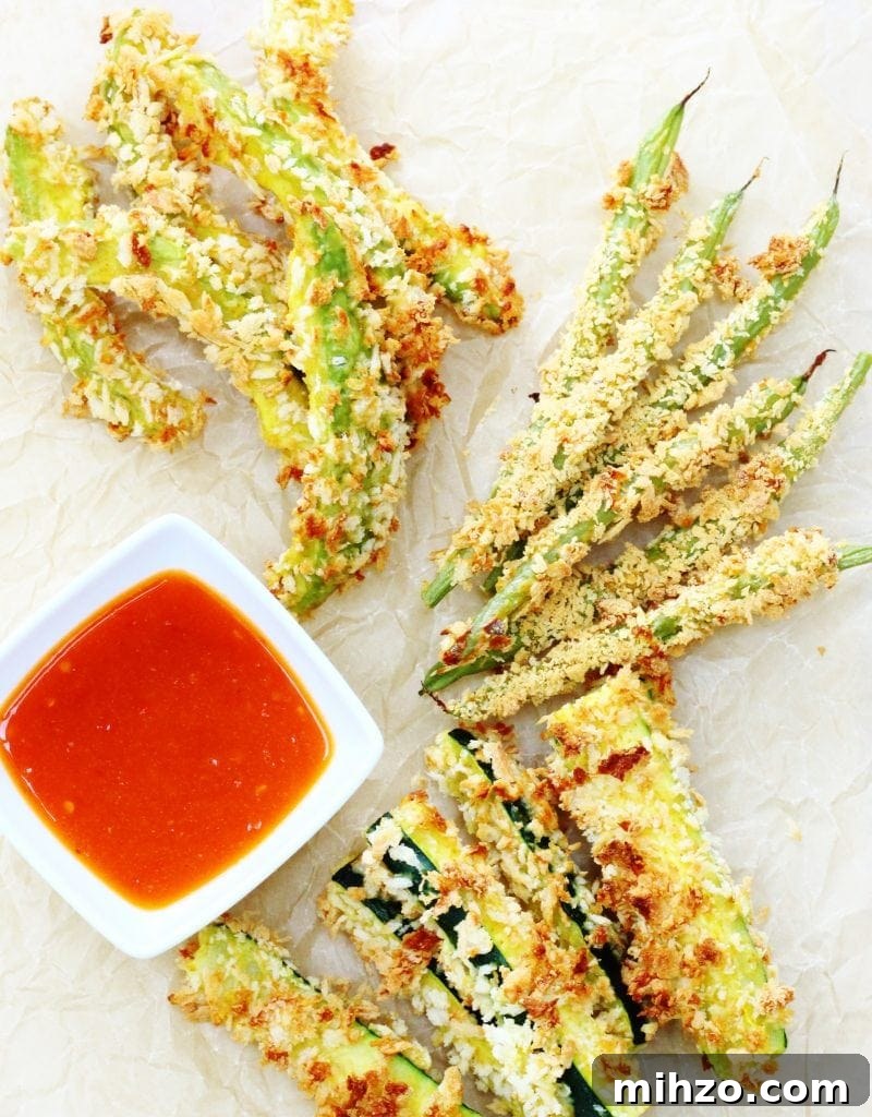 Crispy Caribbean-Spiced Veggie Fries That Keep You Coming Back 4 Vegetable fries for Caribbean Food Week. Avocado, green bean and zucchini fries